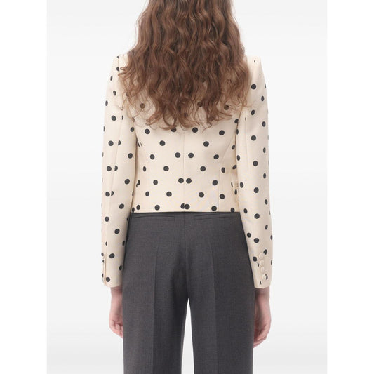 Valentino shantung blazer Jackets Valentino Beige