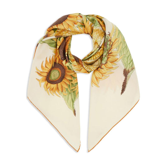Ferragamo Scarfs Ivory Scarves Hats & Gloves Ferragamo Antique White