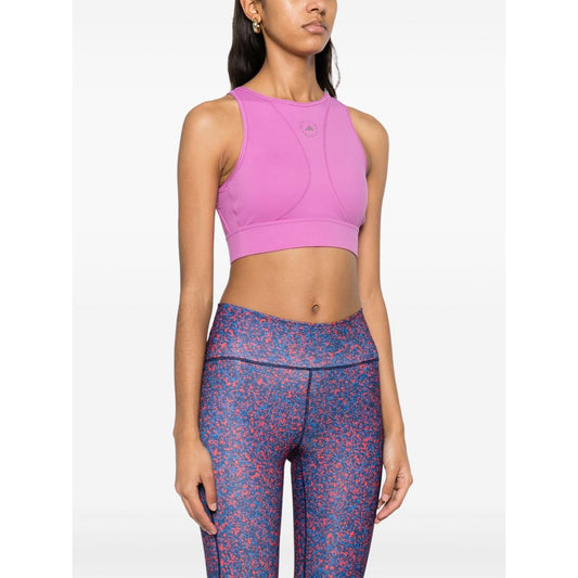 Adidas By Stella McCartney TrueStrength Yoga Crop Top Topwear Adidas By Stella McCartney Misty Rose
