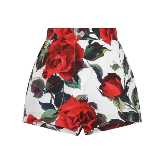 Dolce & Gabbana rose print cotton shirts Short trousers Dolce & Gabbana Dark Olive Green