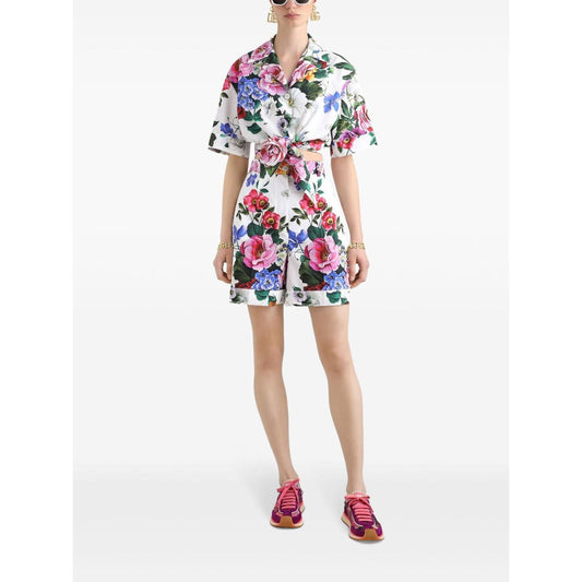 Dolce & Gabbana floral print shorts Short trousers Dolce & Gabbana White Smoke