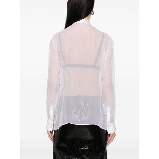 Dolce & Gabbana bow-detail shirt Shirts Dolce & Gabbana Lavender