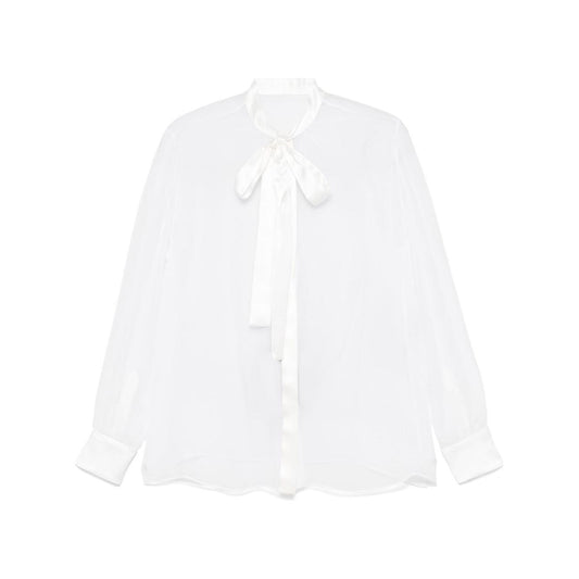 Dolce & Gabbana bow-detail shirt Shirts Dolce & Gabbana White Smoke