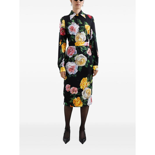 Dolce & Gabbana silk-charmeuse shirt Shirts Dolce & Gabbana White Smoke