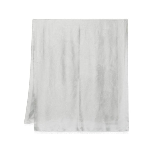 Emporio Armani Scarfs Grey Scarves Hats & Gloves Emporio Armani Light Gray