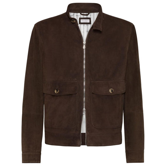 Brunello Cucinelli Jackets Black Jackets Brunello Cucinelli Dark Slate Gray
