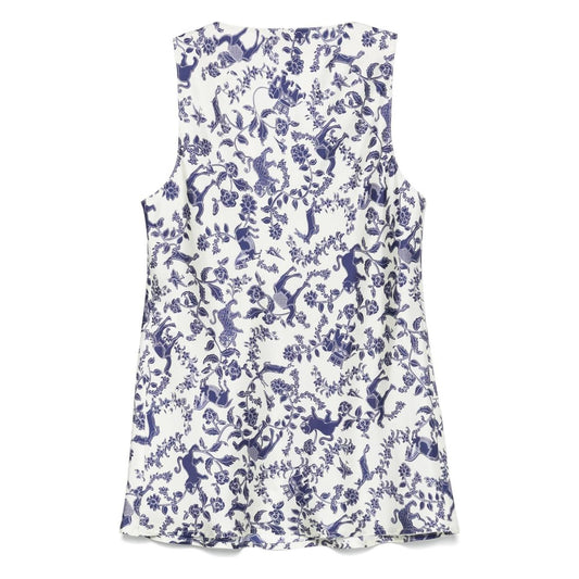 Alberto Biani tank top with print Topwear Alberto Biani Lavender