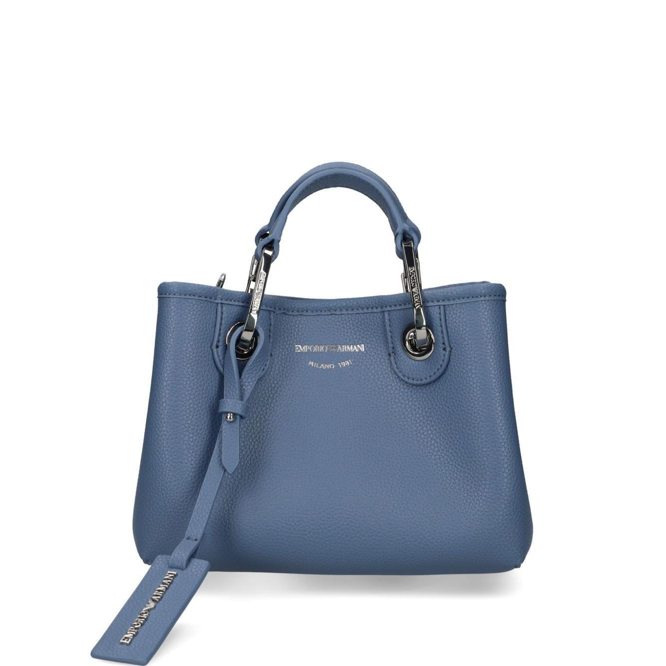 Front view with bag zipped and handles upright.