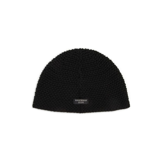 EMPORIO ARMANI CAPSULE Hats Black Scarves Hats & Gloves Emporio Armani Black