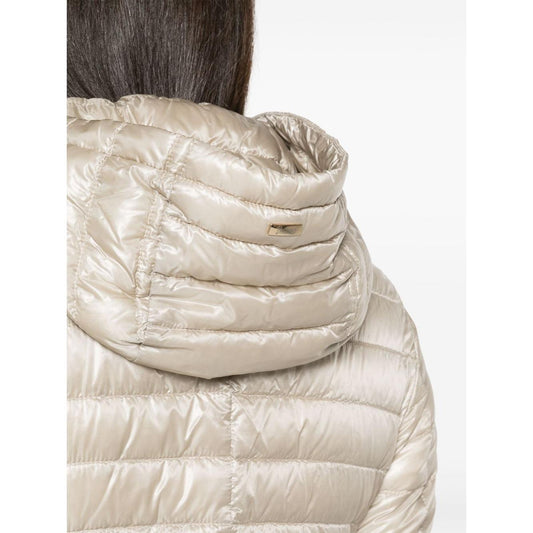 Herno Coats Beige Jackets Herno Light Gray