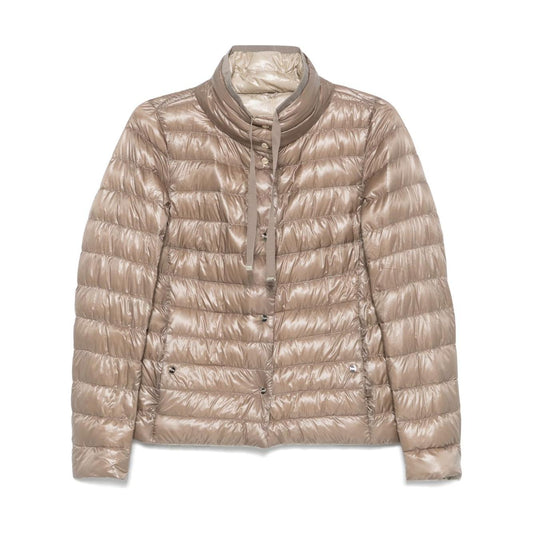 Herno Coats Beige Jackets Herno Rosy Brown