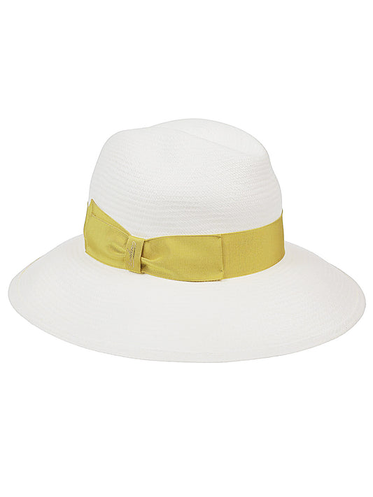 Borsalino Hats Yellow Scarves Hats & Gloves Borsalino Beige