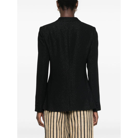 Emporio Armani lurex-detail crepe blazer EW002206AF12528UC001-P25