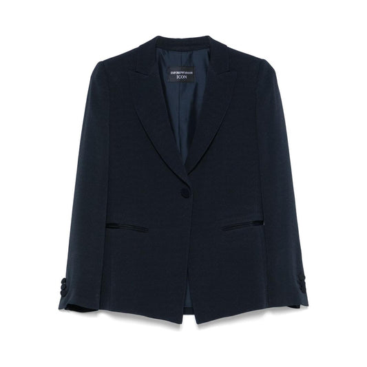 Emporio Armani Icon single-breasted blazer Jackets Emporio Armani Black
