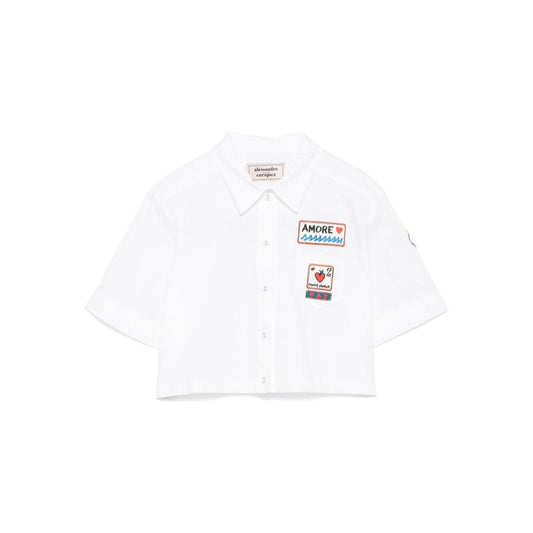 ALESSANDRO ENRIQUEZ Shirts White Shirts Alessandro Enriquez White Smoke