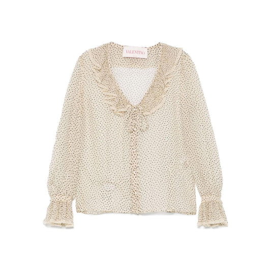 Valentino Shirts Beige Shirts Valentino Light Gray