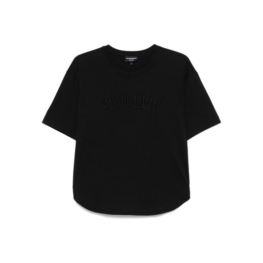 Emporio Armani logo embroidered T-shirt EW001132AF13318UC001-P25