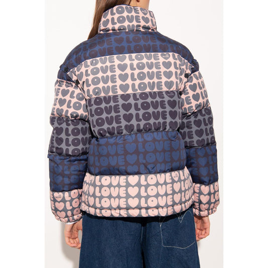 Love Moschino Multicolor Polyester Women Jacket Love Moschino Light Gray