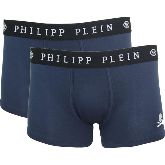 Philipp Plein Blue Cotton Men Boxer Philipp Plein Dark Slate Gray