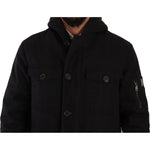 Dolce & Gabbana Black Denim Hooded Parka Coat Winter Jacket JKT3016- 46