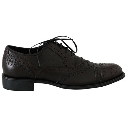 Dolce & Gabbana Brown Leather Wingtip Derby Formal Shoes 1728,67345645728,Brown,Dolce & Gabbana,EU39/US6,Formal - Men - Shoes,Material: 100% Leather,Men,Men - Shoes,New with tags,Oxfords and Derbies - Shoes,Shoes