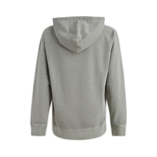Hugo Boss Elegant Grey Cotton Hooded Sweatshirt Hugo Boss Light Slate Gray
