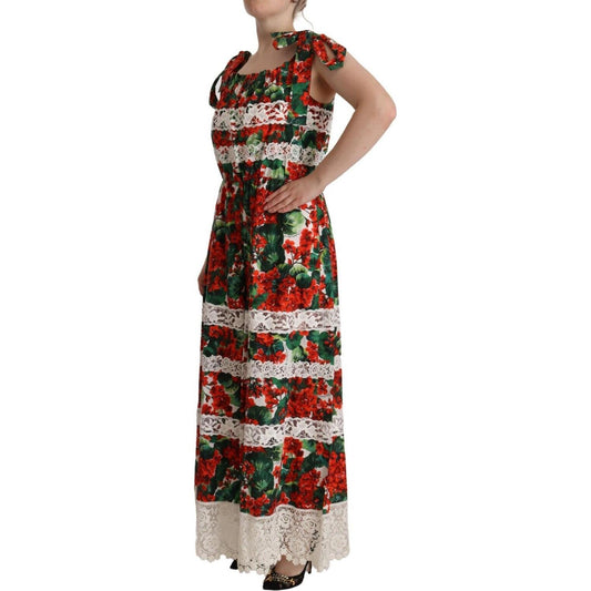 Dolce & Gabbana Multicolor Floral Maxi Dress Dolce & Gabbana Sienna