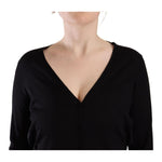 Dolce & Gabbana Black Wool V-neck Long Sleeves Pullover Top TSH7615 - 42