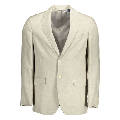 Gant Beige Linen Blazer Jacket