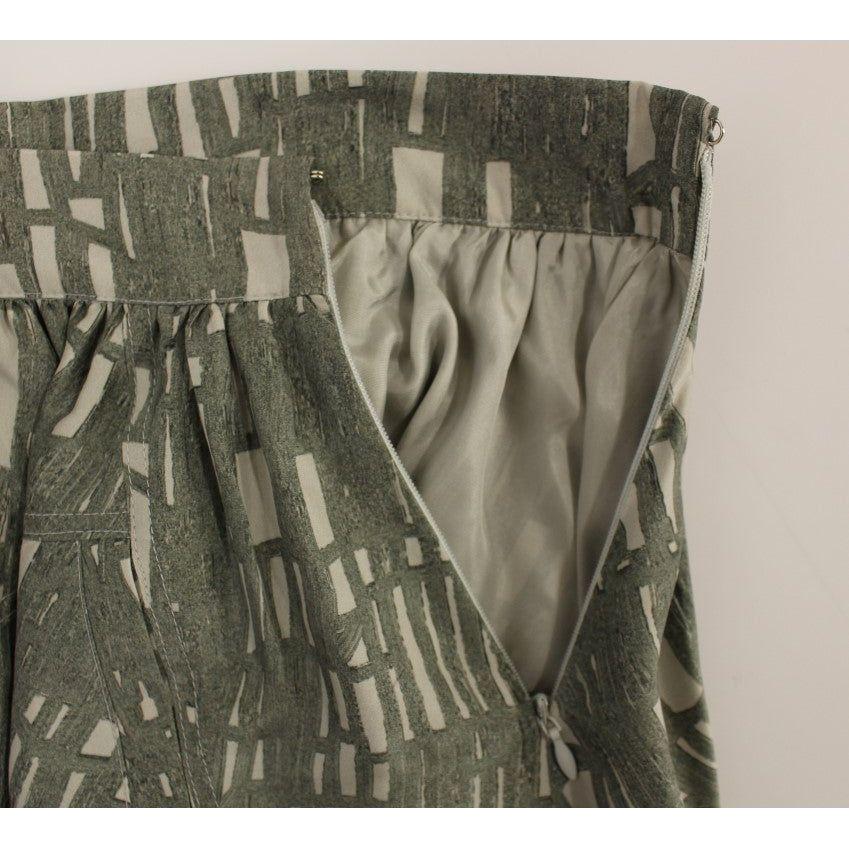 Comeforbreakfast Gray Mini Short A-Line Skirt MOM10053-2