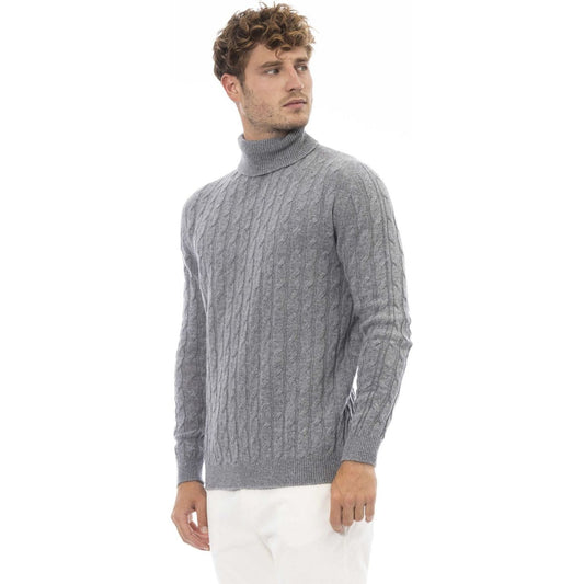 Alpha Studio Sweaters Sweaters Alpha Studio Light Slate Gray