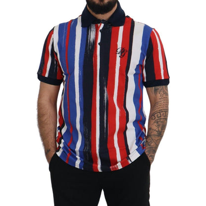 Dolce & Gabbana Multicolor Cotton Polo Top T-shirt