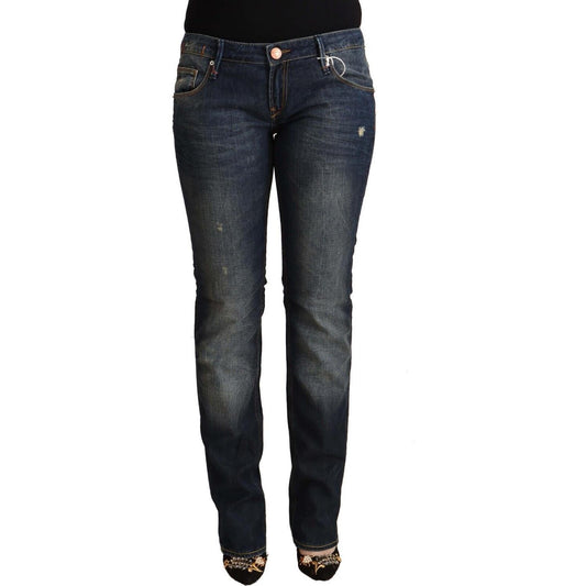 Acht Chic Low Waist Skinny Denim Jeans Acht Dark Slate Gray