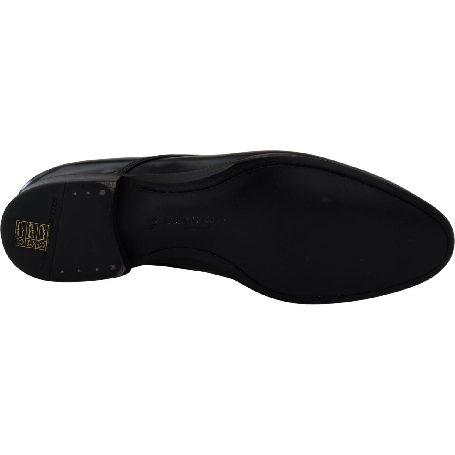 Dolce & Gabbana Black Leather Formal Dress Shoes