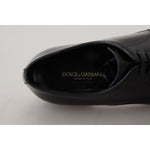 Dolce & Gabbana Black Leather Formal Dress Shoes MV4831- 39.5