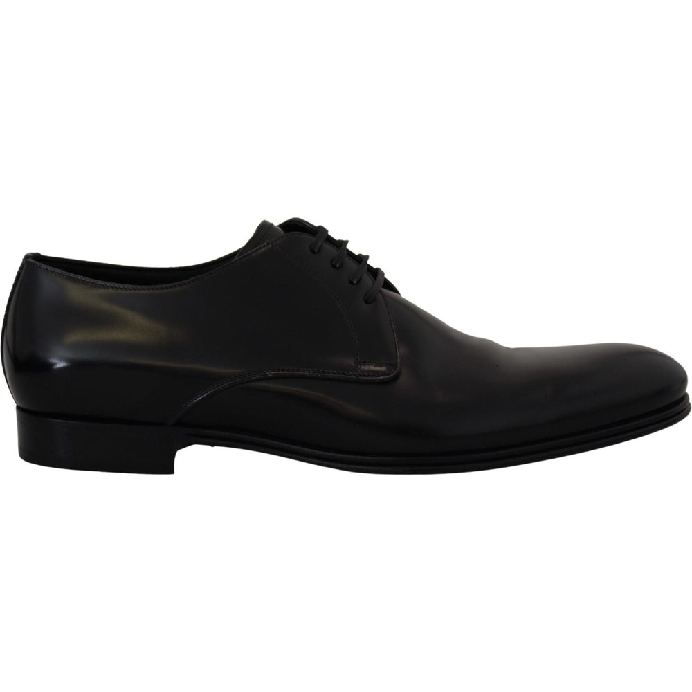 Dolce & Gabbana Black Leather Formal Dress Shoes MV4831- 39.5