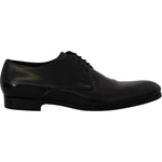 Dolce & Gabbana Black Leather Formal Dress Shoes MV4831- 39.5