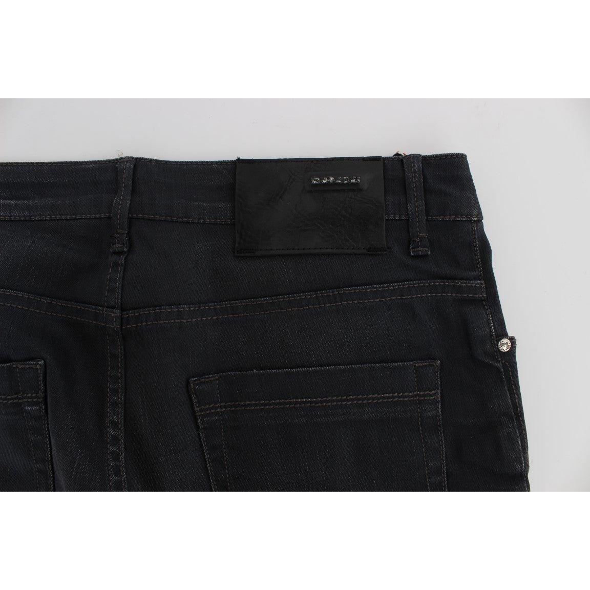 Acht Gray Cotton Stretch Slim Fit Jeans