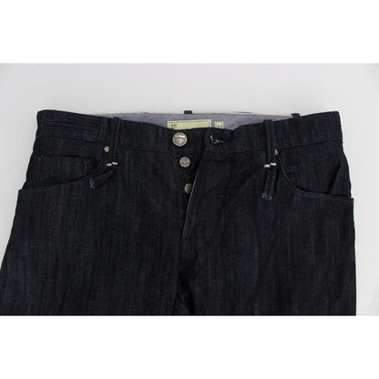 Acht Blue Cotton Regular Straight Fit Jeans