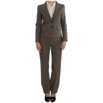 BENCIVENGA Beige Wool Cotton Suit 1728,20% Cotton,67345645728,Beige,BENCIVENGA,Clothing,IT40 | M,IT48 | XL,Material: 80% Wool,New with tags,Suits & Blazers - Clothing,Suits & Blazers - Women - Clothing,Two-Piece Suits - Suits & Blazers - Clothing,Women,Wo