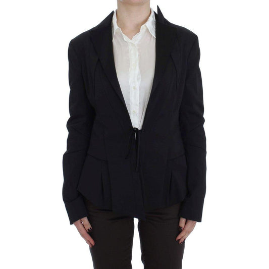 Exte Black Stretch Single Breasted Blazer Jacket 1728,33% Cotton,5% Elastane,67345645728,Black,Blazers - Suits & Blazers - Clothing,Clothing,Exte,IT42|M,IT44|L,IT46|XL,Material: 62% Polyester,New with tags,Suits & Blazers - Clothing,Suits & Blazers - Wome