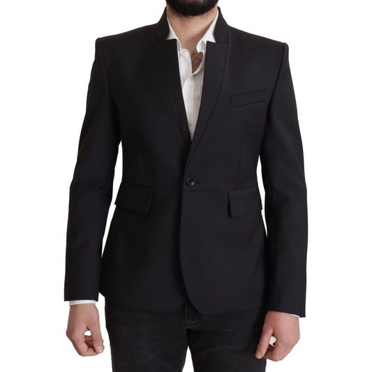 Dolce & Gabbana Elegant Single-Breasted Wool Blazer Dolce & Gabbana Black