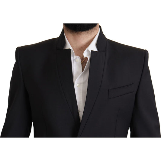 Dolce & Gabbana Elegant Single-Breasted Wool Blazer Dolce & Gabbana Black