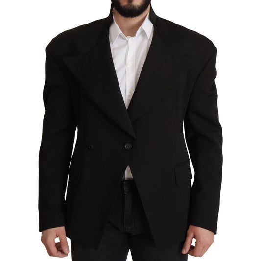 Dolce & Gabbana Elegant Single Breasted Wool Blazer Dolce & Gabbana Black