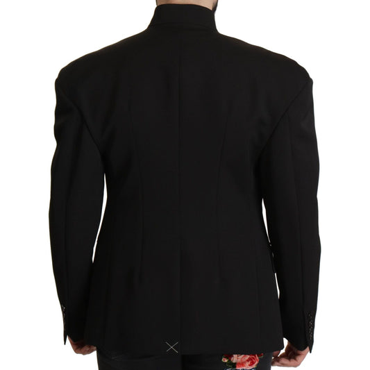 Dolce & Gabbana Elegant Single Breasted Wool Blazer Dolce & Gabbana Black