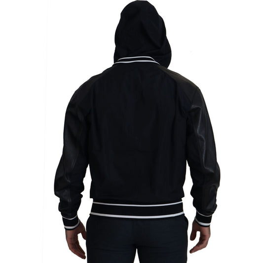 Dolce & Gabbana Elegant Black Bomber Blouson Jacket Dolce & Gabbana Black