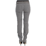 Ermanno Scervino Gray Cotton Slim Fit Casual Bootcut Pants SIG30298-1