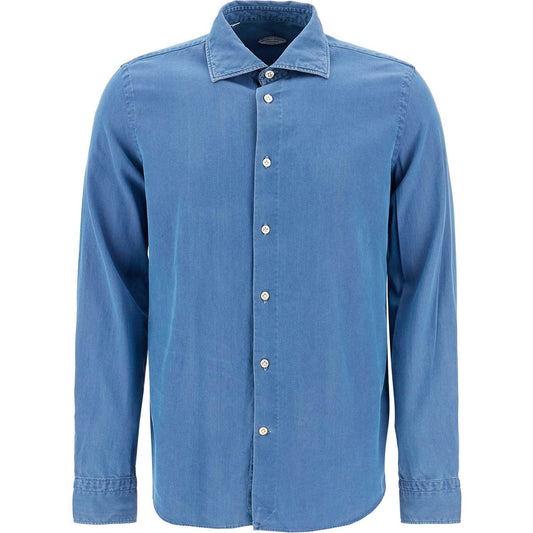 VINCENZO DI RUggIERO denim effect shirt Shirts VINCENZO DI RUggIERO Steel Blue