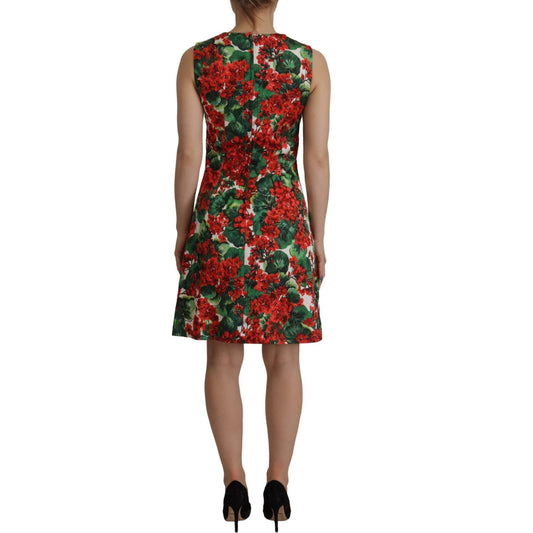Dolce & Gabbana Multicolor Floral A-Line Dress Dolce & Gabbana Sienna
