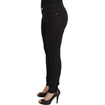 Dolce & Gabbana Black Mid Waist Skinny Denim Cotton Jeans PAN73087- 38